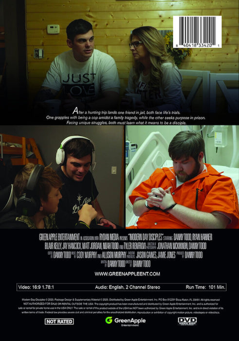 Modern Day Disciples (MOD) (DVD Movie) - back cover art