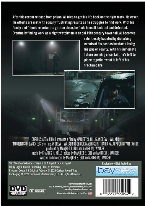 Moments of Darkness (MOD) (DVD Movie) - back cover art