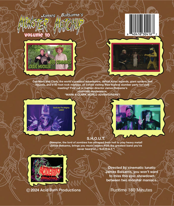 Monster Matchup - Volume 10 (MOD) (BluRay Movie) - back cover art