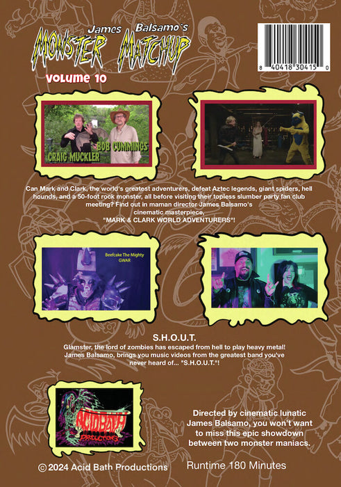 Monster Matchup - Volume 10 (MOD) (DVD Movie) - back cover art