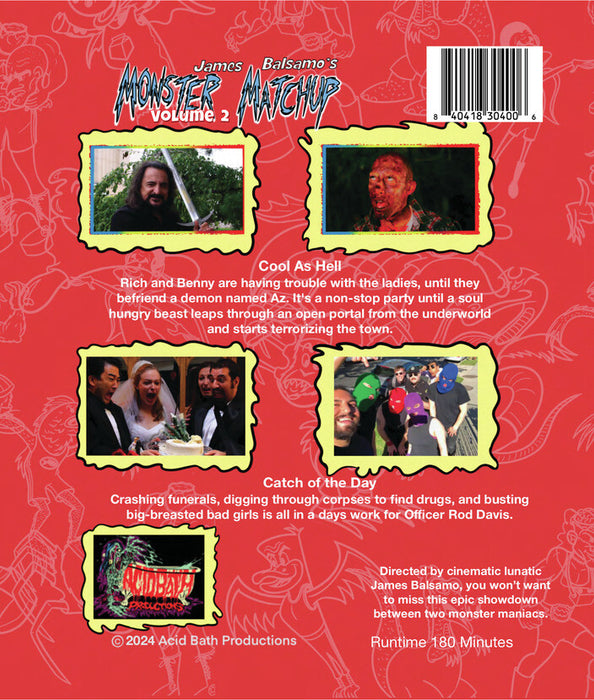 Monster Matchup - Volume 2 (MOD) (BluRay Movie) - back cover art