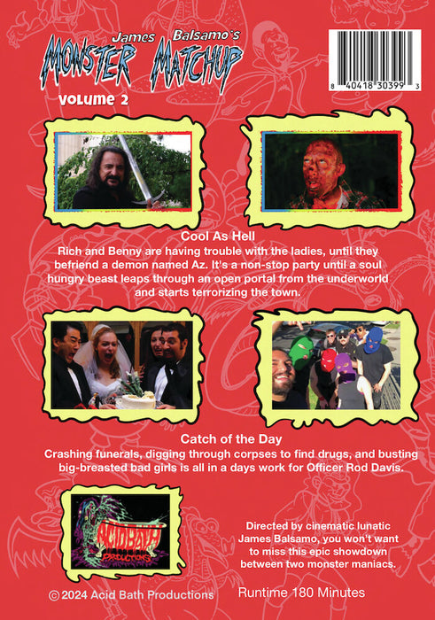 Monster Matchup - Volume 2 (MOD) (DVD Movie) - back cover art