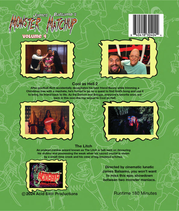 Monster Matchup - Volume 4 (MOD) (BluRay Movie) - back cover art