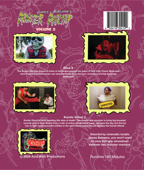 Monster Matchup - Volume 8 (MOD) (BluRay Movie) - back cover art