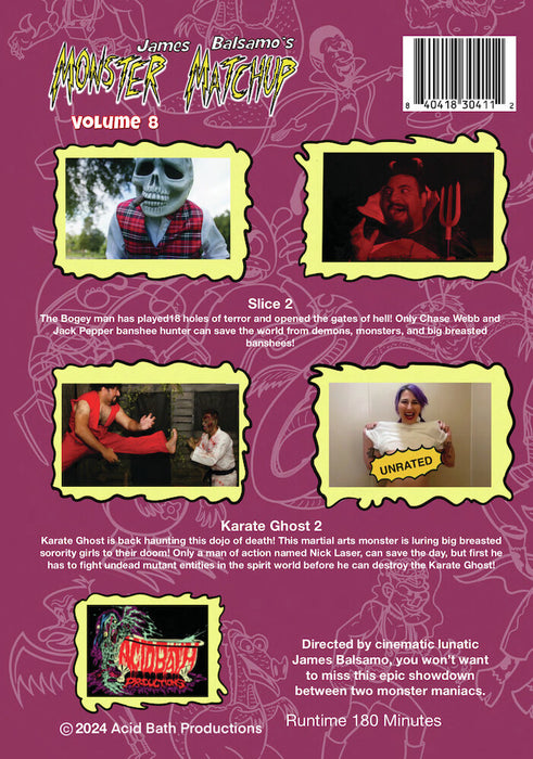 Monster Matchup - Volume 8 (MOD) (DVD Movie) - back cover art