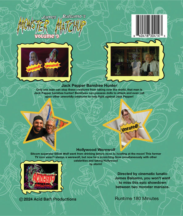 Monster Matchup - Volume 9 (MOD) (BluRay Movie) - back cover art