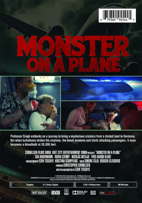 Monster on a Plane (MOD) (DVD Movie) - back cover art