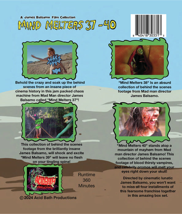 Monumental Melters: Mind Melters 37-40 (MOD) (BluRay Movie) - back cover art