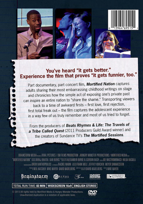 Mortified Nation (MOD) (DVD Movie) - back cover art