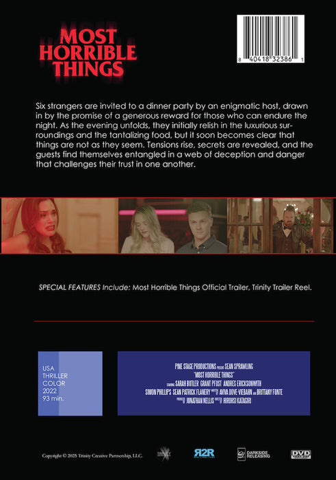Most Horrible Things (Previously Love Hurts) (MOD) (DVD Movie) - back cover art