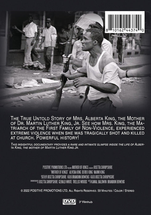 Mother of Kings: The True Untold Story of Mrs. Alberta King (MOD) (DVD Movie) - back cover art