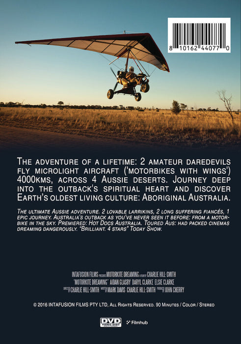 Motorkite Dreaming (MOD) (DVD Movie) - back cover art