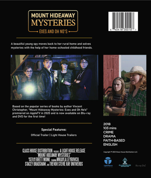 Mount Hideaway Mysteries: Exes and Oh No's (MOD) (BluRay Movie) - back cover art