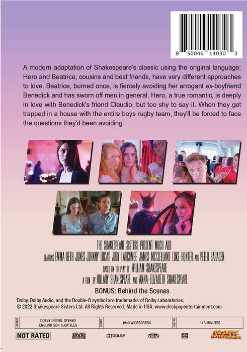 Much Ado (MOD) (DVD Movie) - back cover art