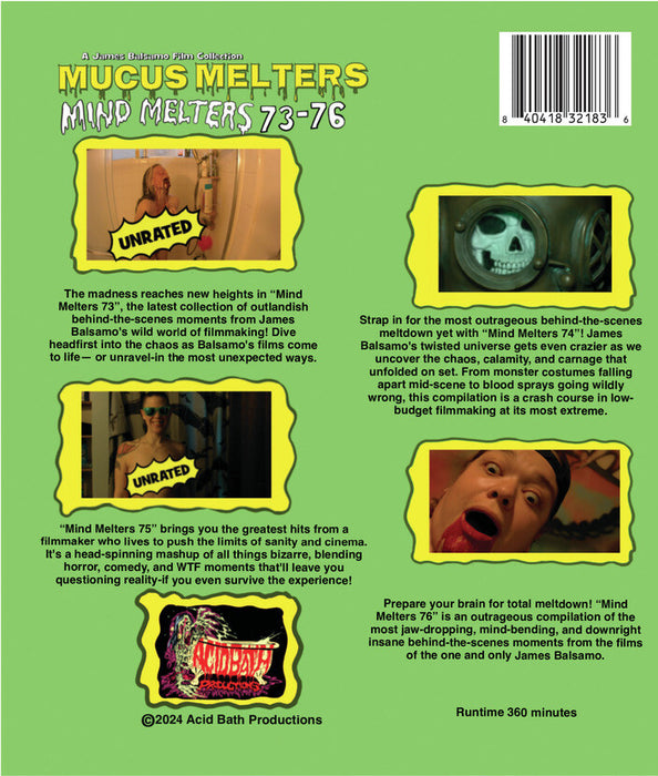 Mucus Melters: Mind Melters 73-76 (MOD) (BluRay Movie) - back cover art