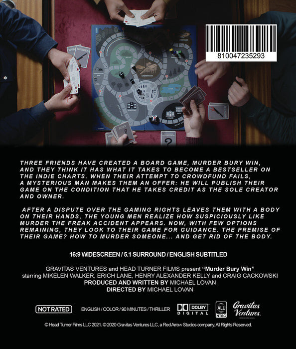 Murder Bury Win (MOD) (BluRay Movie) - back cover art