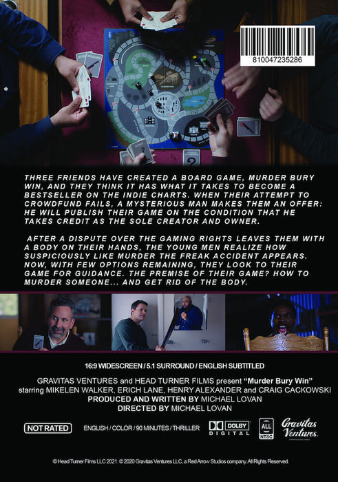 Murder Bury Win (MOD) (DVD Movie) - back cover art