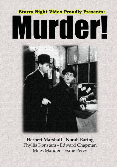 Murder! (MOD) (DVD Movie) - movie cover art