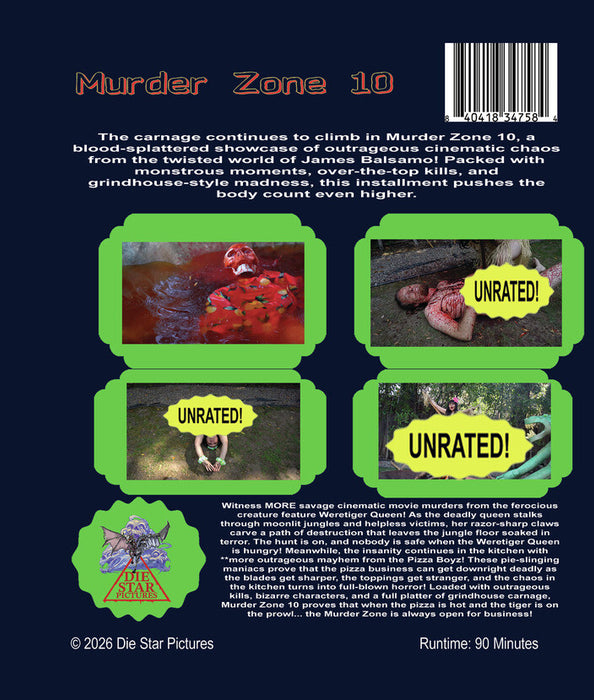 Murder Zone 10 (MOD) (BluRay Movie) - back cover art