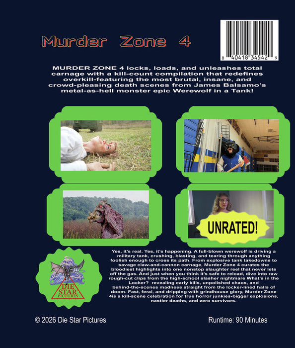 Murder Zone 4 (MOD) (BluRay Movie) - back cover art