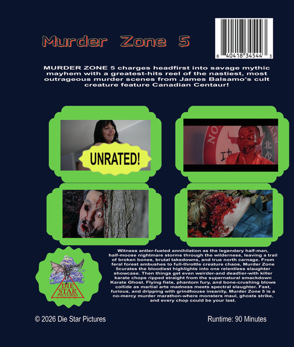 Murder Zone 5 (MOD) (BluRay Movie) - back cover art