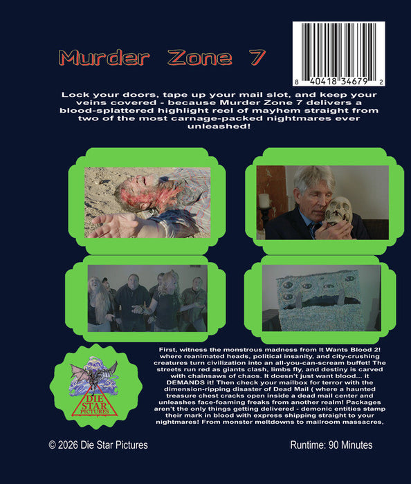 Murder Zone 7 (MOD) (BluRay Movie) - back cover art