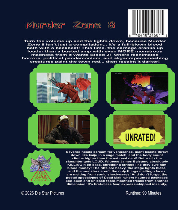 Murder Zone 8 (MOD) (BluRay Movie) - back cover art