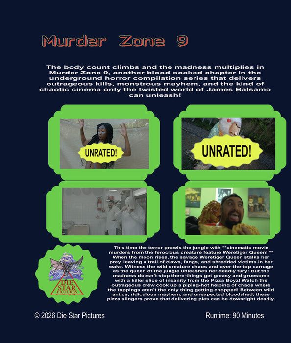 Murder Zone 9 (MOD) (BluRay Movie) - back cover art
