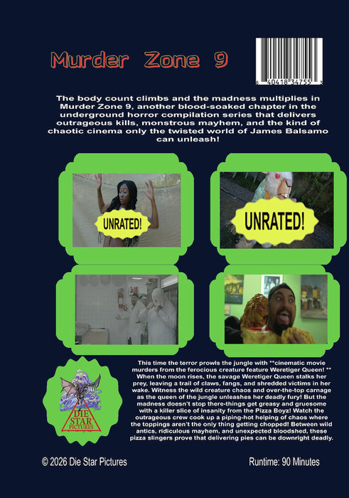 Murder Zone 9 (MOD) (DVD Movie) - back cover art