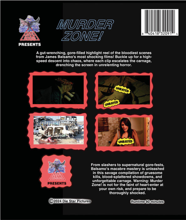 Murder Zone (MOD) (BluRay Movie) - back cover art