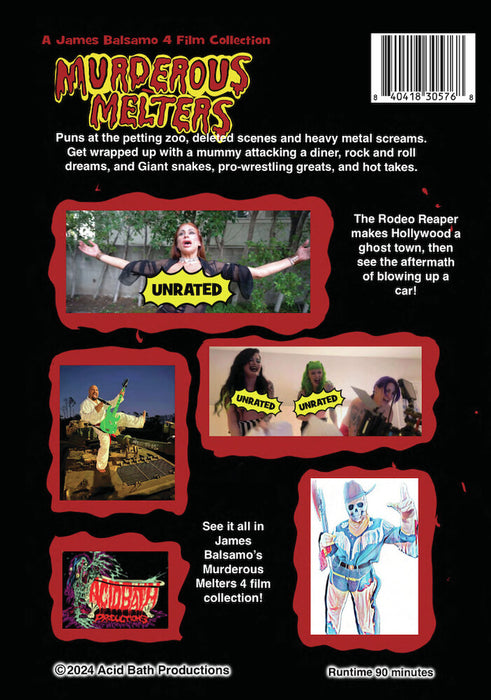 Murderous Melters! Mind Melters 41- 44 set (MOD) (DVD Movie) - back cover art