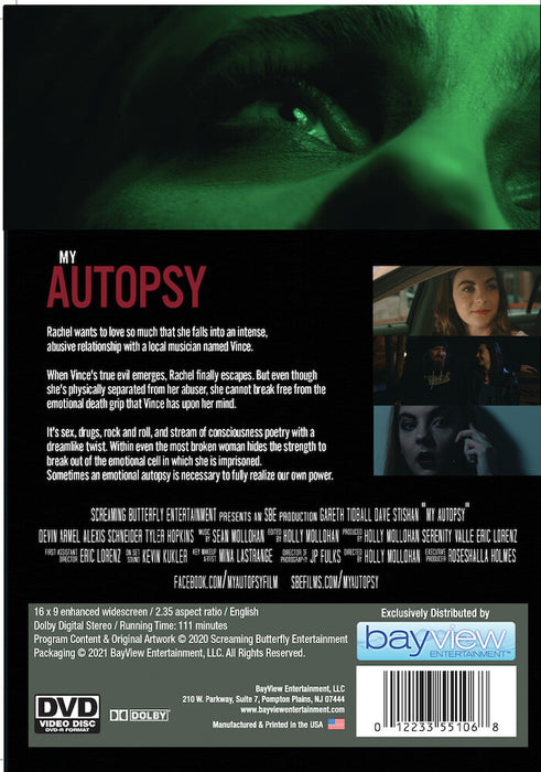 My Autopsy (MOD) (DVD Movie) - back cover art
