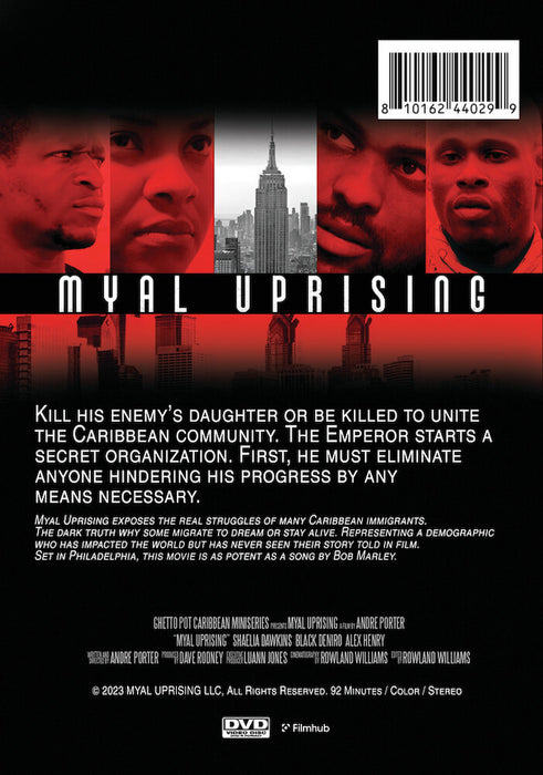 Myal Uprising (MOD) (DVD Movie) - back cover art