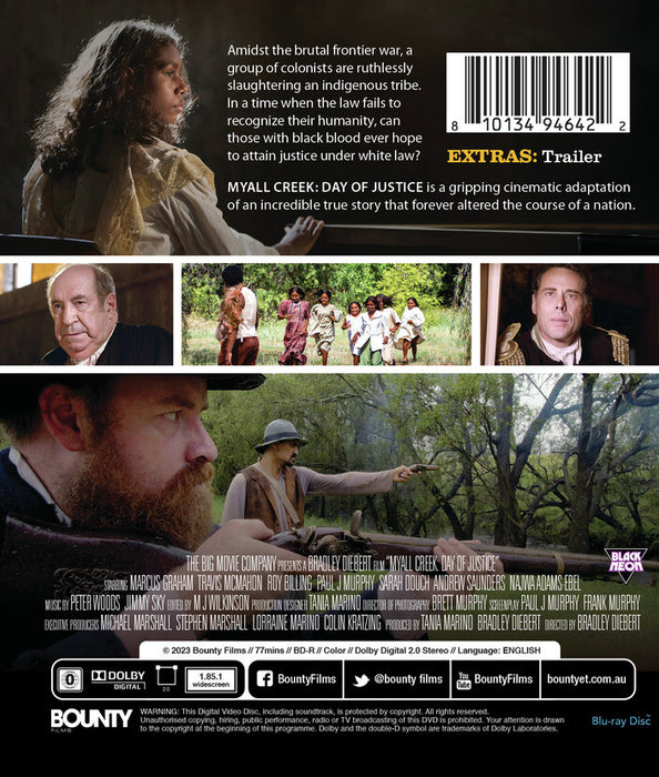 Myall Creek Day of Justice (MOD) (BluRay Movie) - back cover art