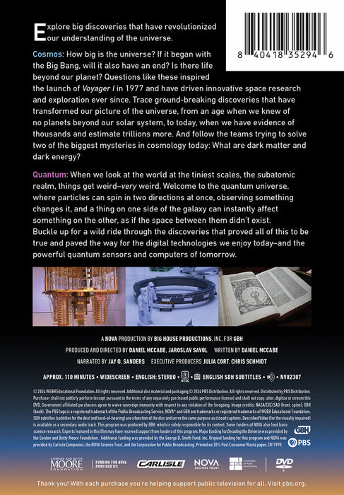 NOVA: Decoding the Universe (MOD) (DVD Movie) - back cover art