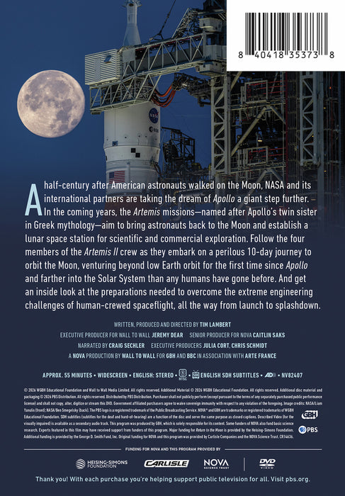 NOVA: Return to the Moon (MOD) (DVD Movie) - back cover art