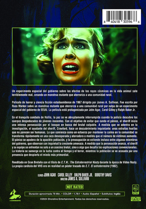 Nastie (MOD) (DVD Movie) - back cover art