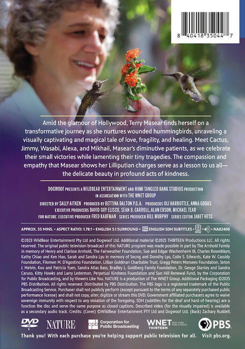 Nature: Hummingbirds of Hollywood (MOD) (DVD Movie) - back cover art