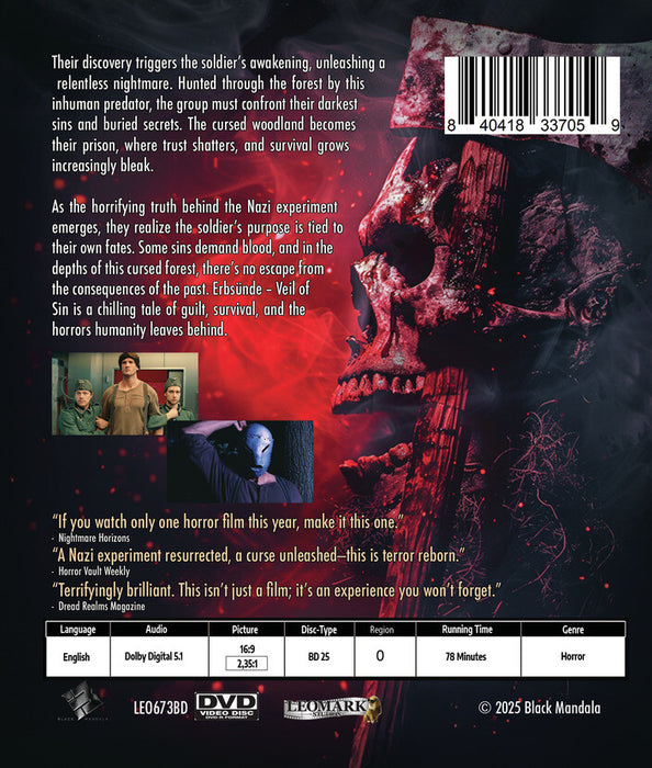 Nazi Super Soldier (MOD) (BluRay Movie) - back cover art