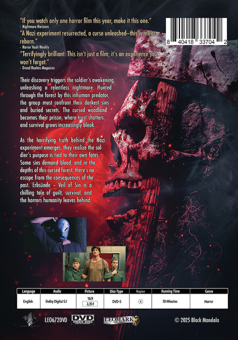 Nazi Super Soldier (MOD) (DVD Movie) - back cover art