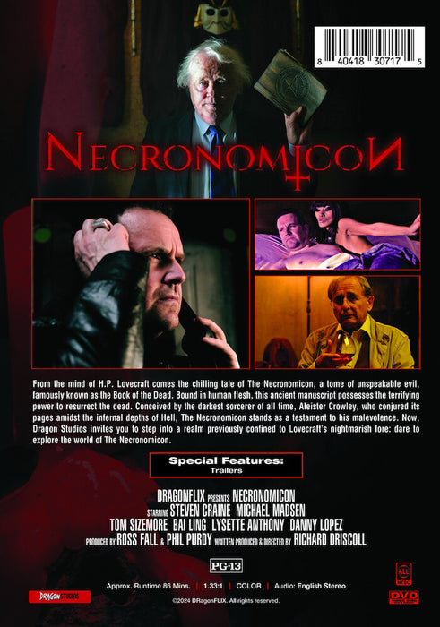 Necronomicon (MOD) (DVD Movie) - back cover art