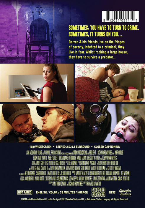 Nefarious (MOD) (DVD Movie) - back cover art
