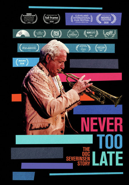 Never Too Late: The Doc Severinsen Story (MOD) (DVD Movie) - movie cover art