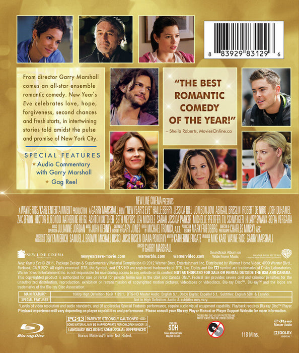 New Year's Eve (MOD) (BluRay Movie) - back cover art