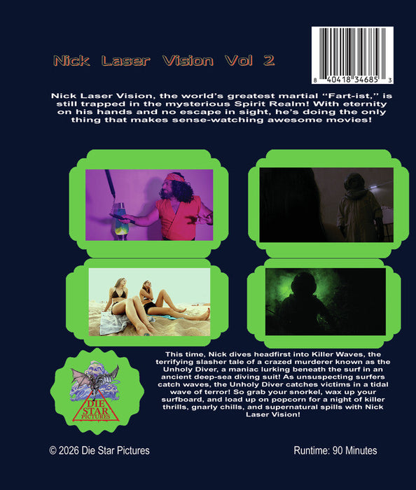 Nick Laser's Laser Vision! Vol. 2 (MOD) (BluRay Movie) - back cover art