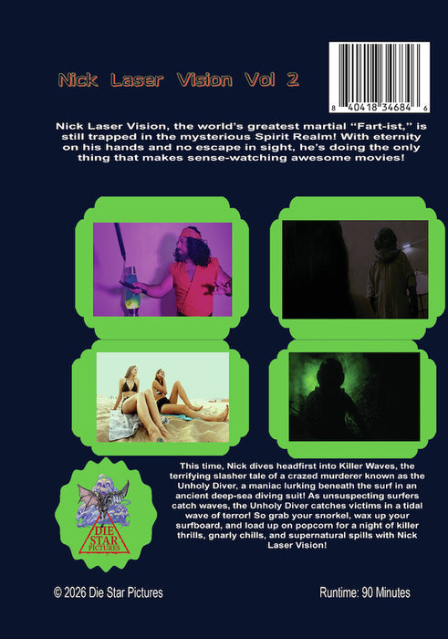 Nick Laser's Laser Vision! Vol. 2 (MOD) (DVD Movie) - back cover art
