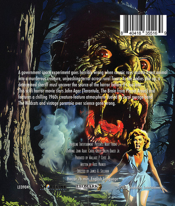 Night Fright (MOD) (BluRay Movie) - back cover art