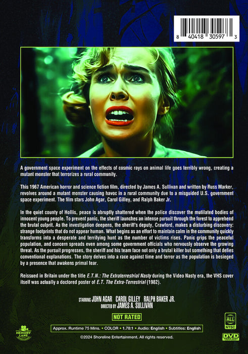 Night Fright (MOD) (DVD Movie) - back cover art