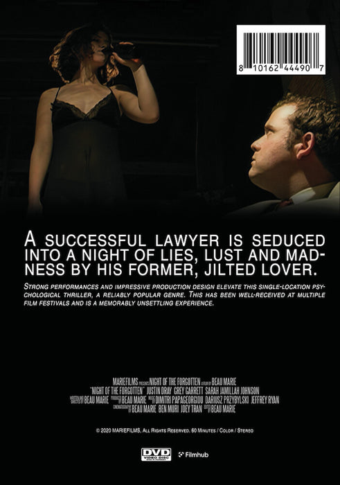 Night of The Forgotten (MOD) (DVD Movie) - back cover art