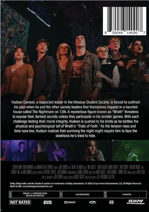 Night of Wrath (MOD) (DVD Movie) - back cover art